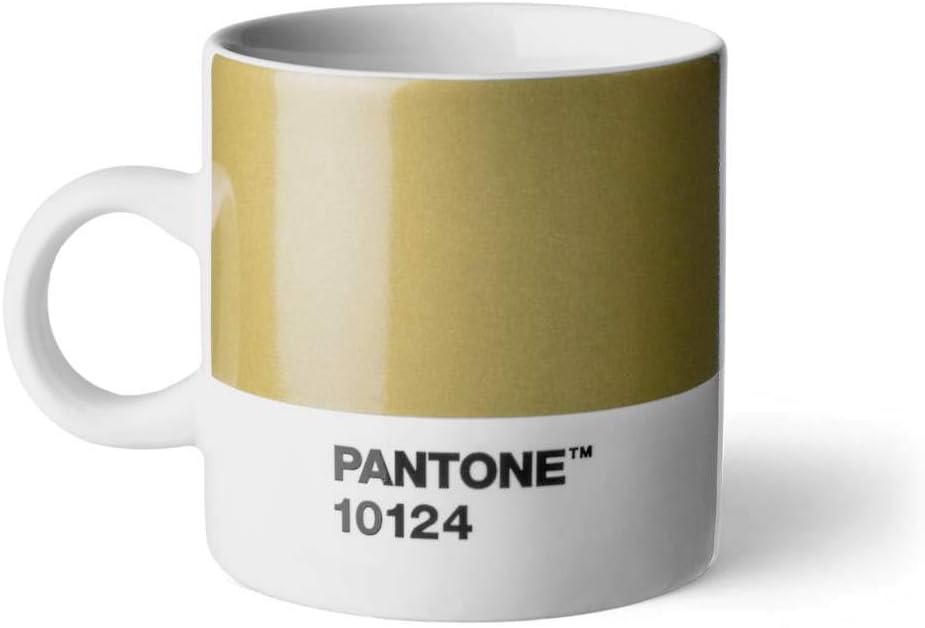Pantone Porzellan Espressobecher 6er-Set, 6 Espressotassen à 120 ml, Coffee, mit Henkel, spülmaschin