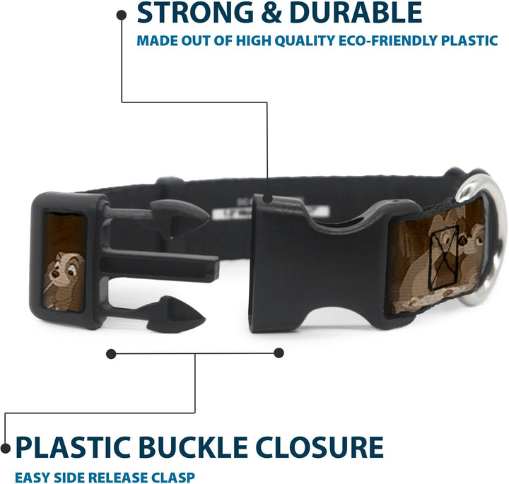 Buckle-Down PC-WDY372-S Kunststoff-Clip-Halsband für Damen und Trampfe, 2-Positionen/Spaghettitüss S