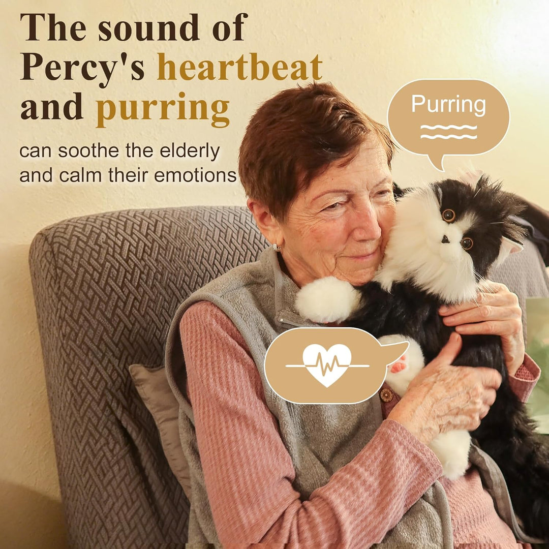 Interaktive Begleitroboter-Katzen, emotional unterstützendes Plüschtier mit Sprachausgabe, realistis