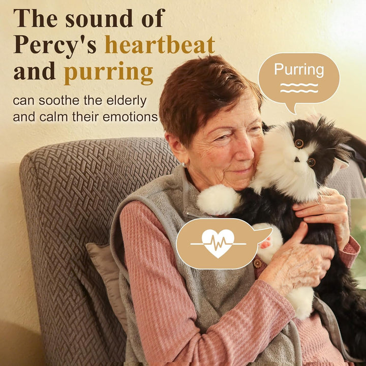 Interaktive Begleitroboter-Katzen, emotional unterstützendes Plüschtier mit Sprachausgabe, realistis