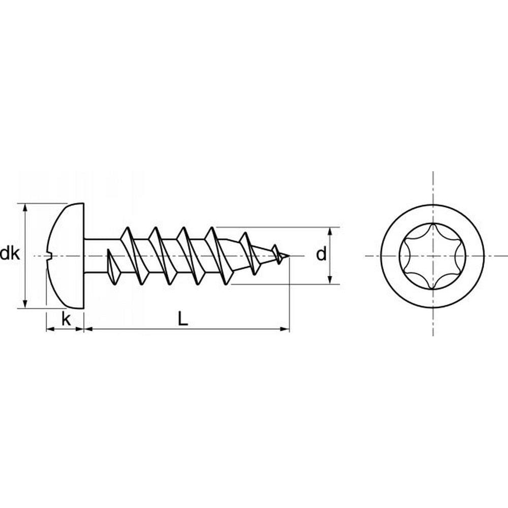 100 X Rundkopf Spanplattenschrauben mit verstärktem Kopf 6.0 x 90 6.0 x 90 100, 6.0 x 90 100