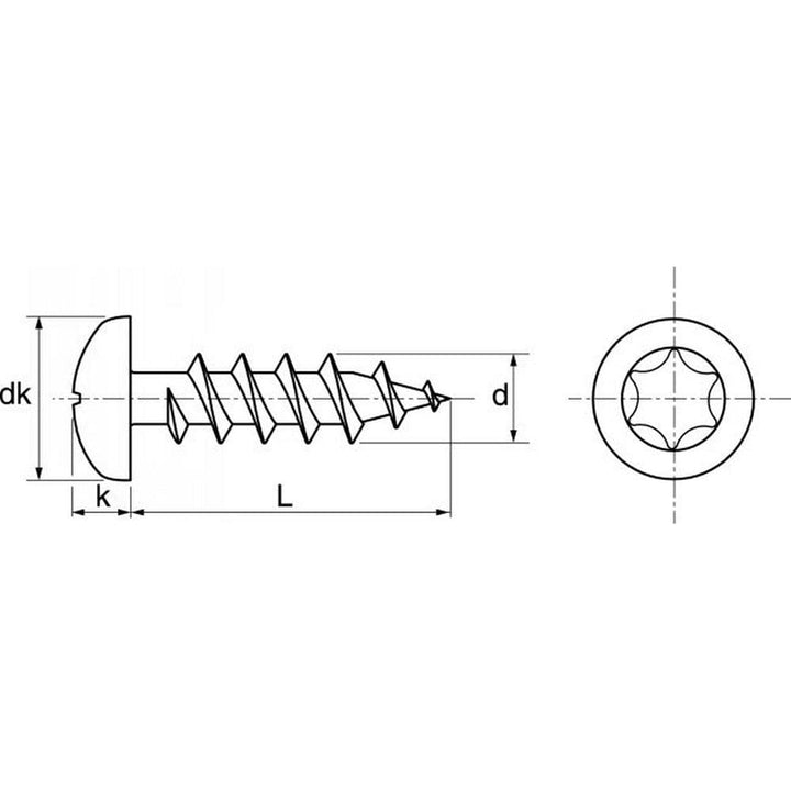 100 X Rundkopf Spanplattenschrauben mit verstärktem Kopf 6.0 x 90 6.0 x 90 100, 6.0 x 90 100