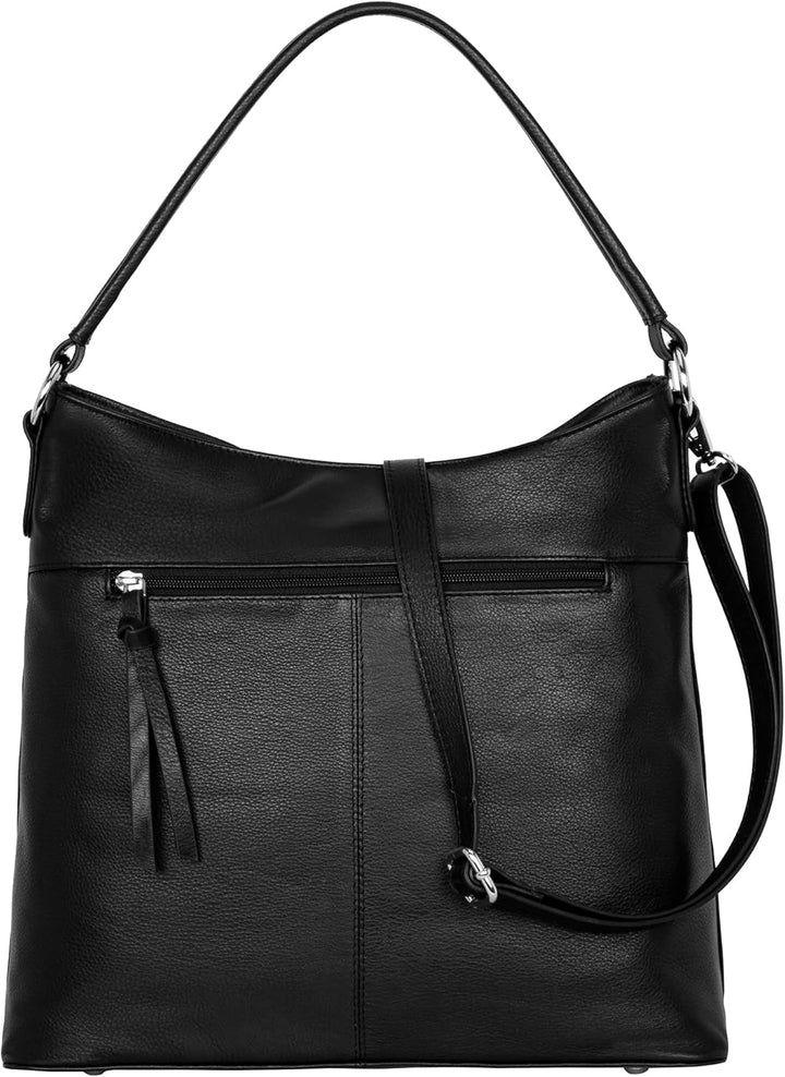 Marc Peter Santorini Handtasche Damen I Damenhandtasche aus Nappaleder I Vintage Umhängetasche I Sch