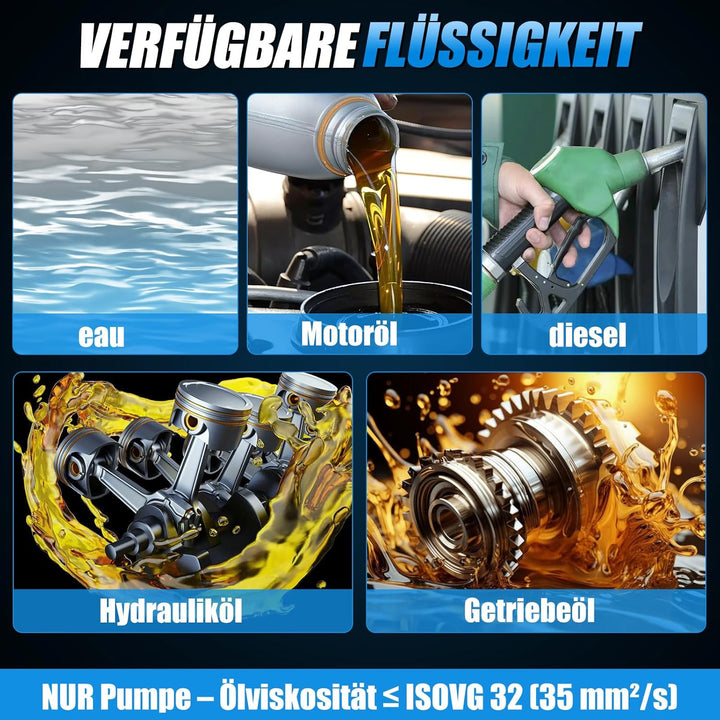 Regenfasspumpe für Makita 18V,Bürstenlon kompakt 10000 U/min mit 2 Geschwindigkeiten,Tragbare umpfpu