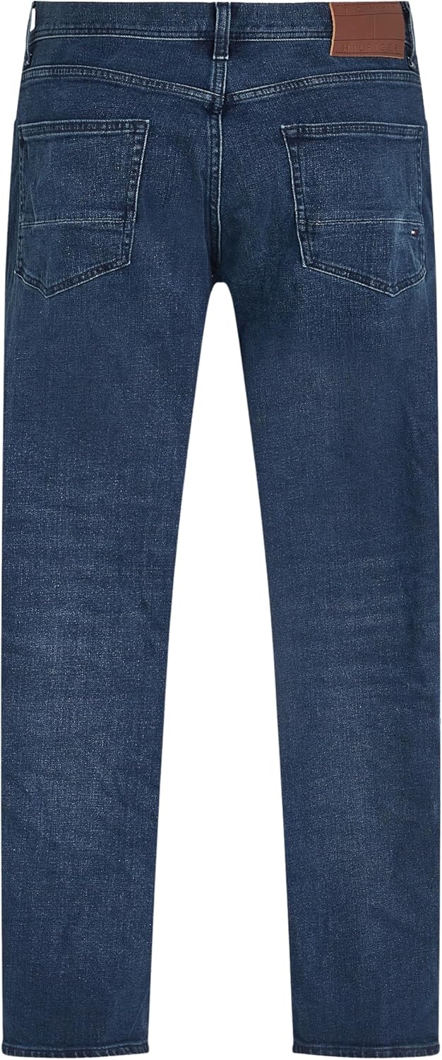 Tommy Hilfiger Herren Jeans Hose Regular Straight Fit 28W / 30L Denim (Bridger Indigo), 28W / 30L De