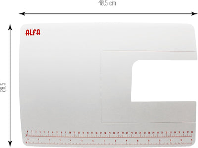 Alfa Ausziehtisch für Nähmaschine, Weiss, 28,5 x 40,5 x 3
