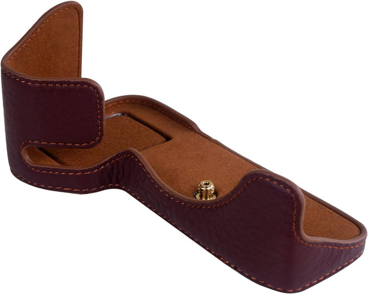 Rieibi Alpha 7 IV Kameratasche, Echtes Echtleder Tasche für Sony a7 IV a7S III A1 Digitalkamera, Sch