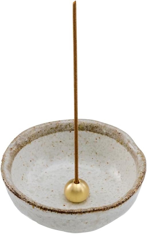 Asayu Japan Mini Räucherstäbchen Halter für Stäbchen 8.3cm, Traditioneller Made in Japan Keramik-Asc