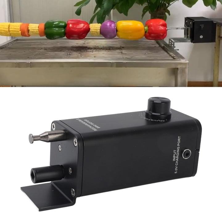 Mumusuki 10 W Rotisserie-Motor, Aluminiumlegierung, 3 Bis 12 V, Elektrischer Grillmotor mit Wiederau