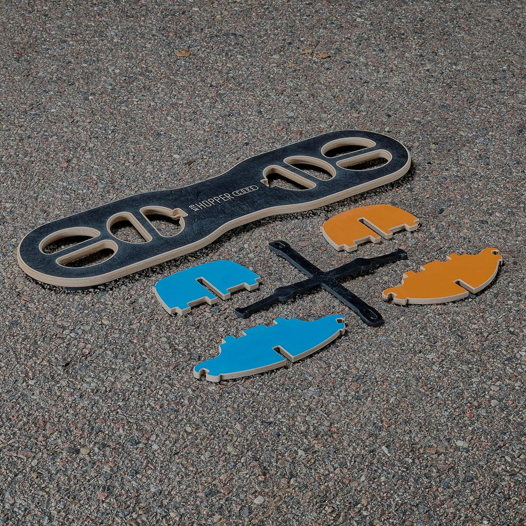 MTB Hopper CORE Balance Board aus Holz für Liegestütz und Oberkörpertraining – Balance Trainer mit G