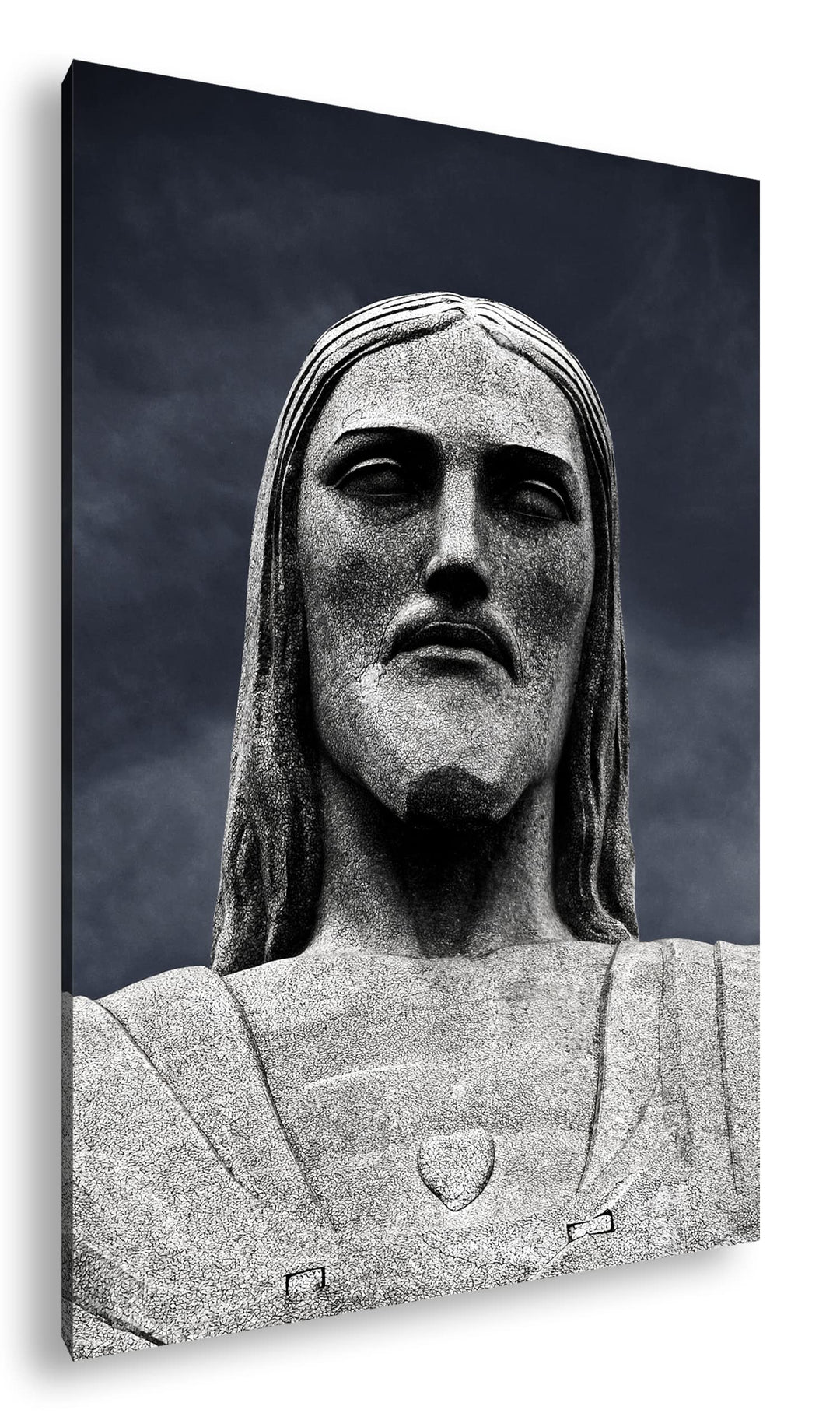 Jesus Statur in Rio de Janeiro Format: 60x40 als Leinwandbild, Motiv fertig gerahmt auf Echtholzrahm