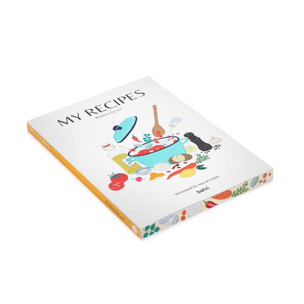 balvi Notizbuch My Recipes Das Buch, das Sie schreiben Papier