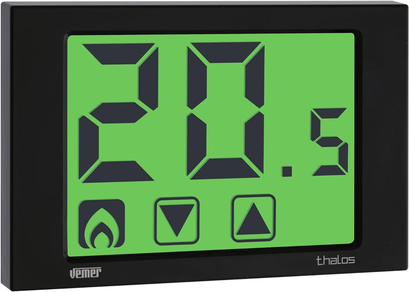 VEMER VE435400 THALOS - Digital Heizungsthermostat, Raumthermostat mit Touchscreen-LCD-Anzeige, Stro