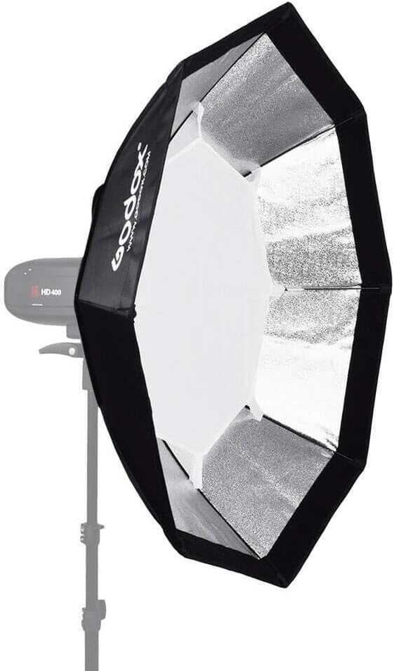 Godox Octa – Soft Box (Grau, Aluminum Ring Adapter, 120 cm)
