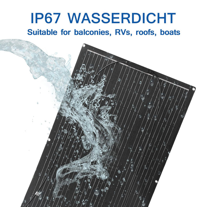 Flexible Solar Panel Solarmodul Monokristallines Solarpanels sind geeignet für Batterie,utdoor Lade