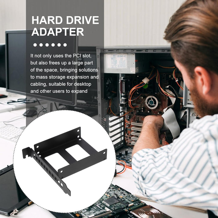 Angoily Ssd Halterung 2.5 Zoll Pci Slot Festplattenhalter Aluminiumlegierung Für Pc Interner Laufwer