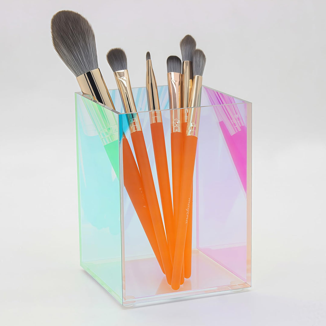 SLHEQING Make up Organizer, Pinselhalter Acryl, Schminktisch Organizer Buntes Kosmetik Organizer, Pi