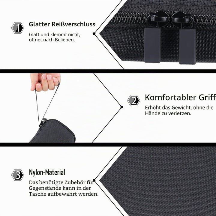co2CREA Harte Reiseschutzhülle Etui Tasche für Xvive P3 P3D Wireless XLR Bluetooth-Empfänger System