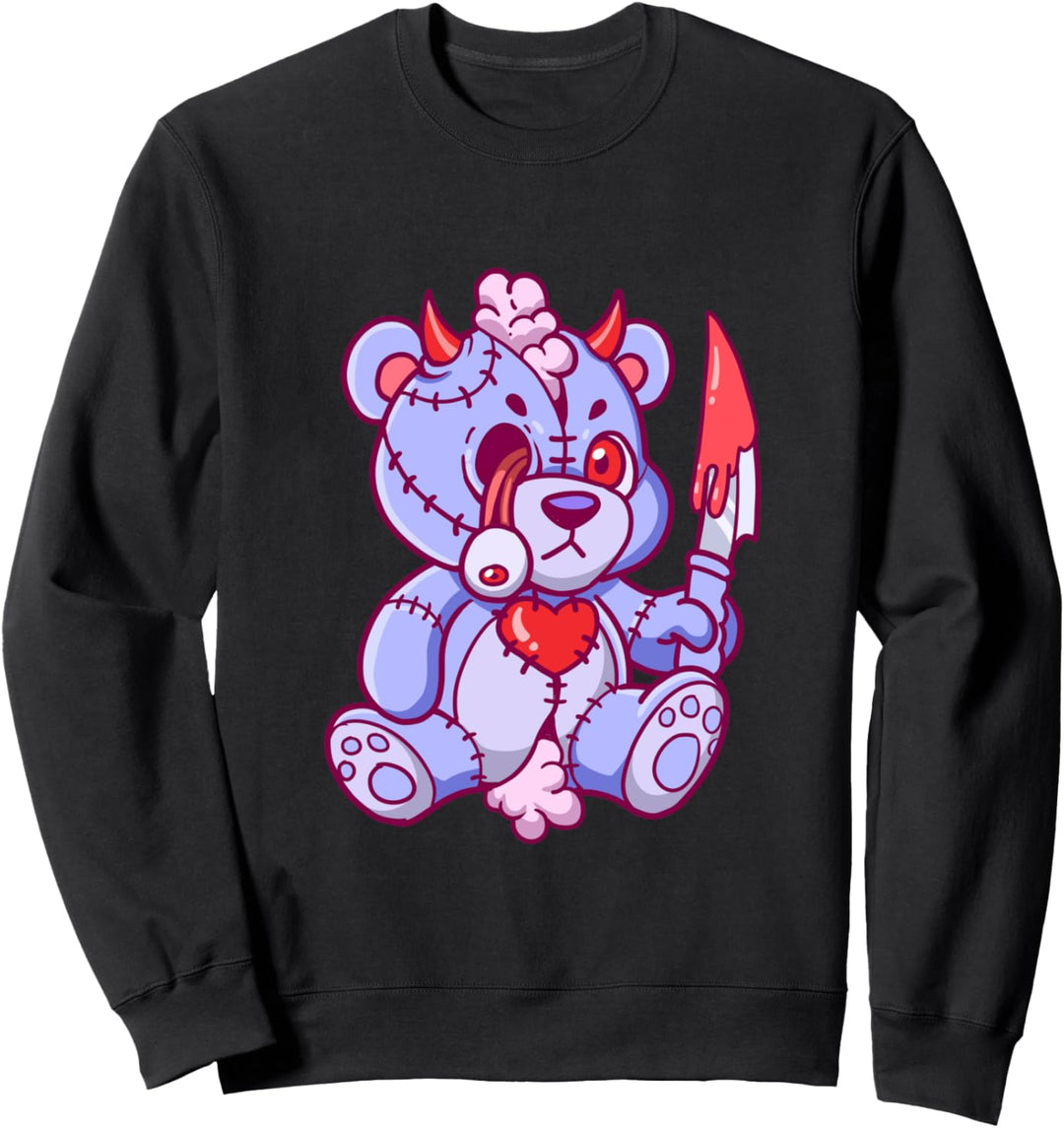 Teddybär Pastell Goth Creepy Kawaii Sweatshirt