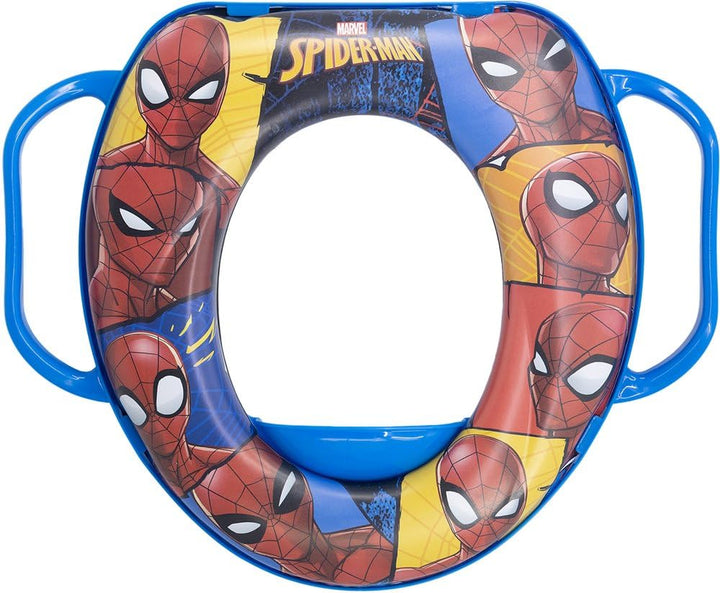 Stor Marvel Spiderman Toilettenverkleinerer für Kinder, mit komfortabler Polsterung und zwei Griffen