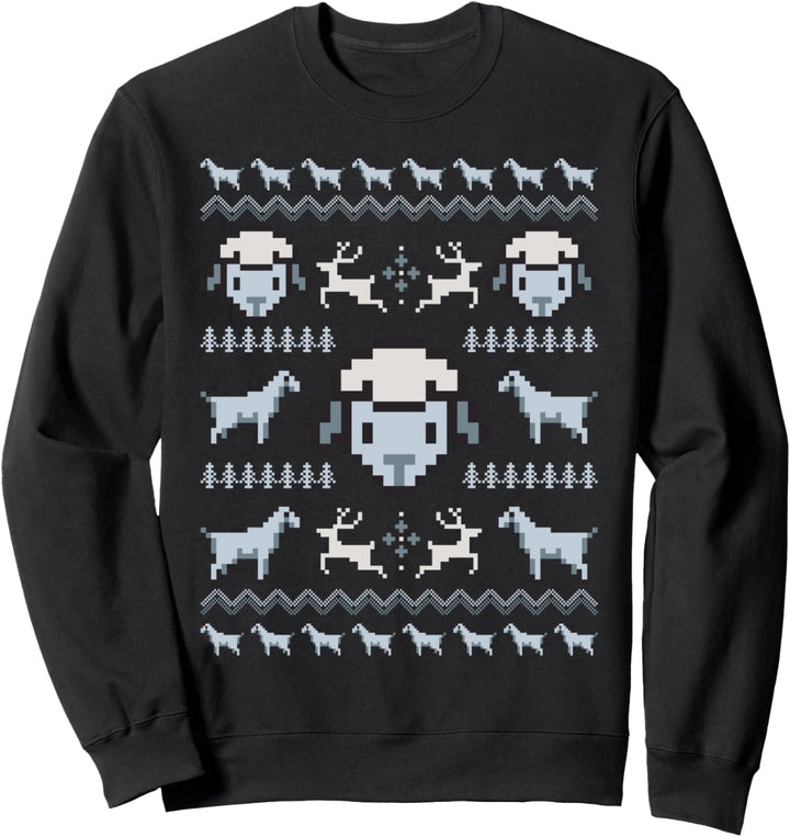 Ugly Christmas Weihnachtsfeier Schafe Motiv Sweatshirt