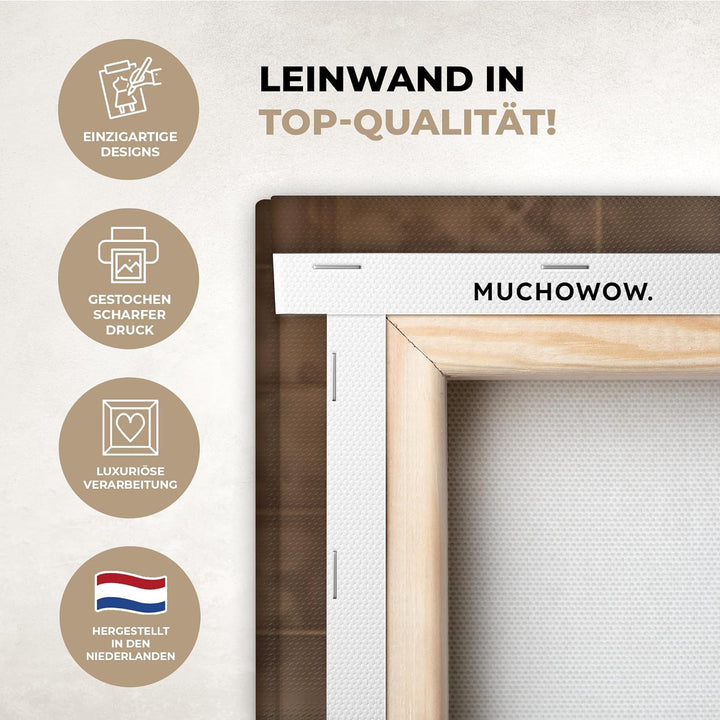 MuchoWow© Leinwände Gross 120x80 cm XXL Wall Decoration Bilder Schlafzimmer Deko Pictures Canvas Pai