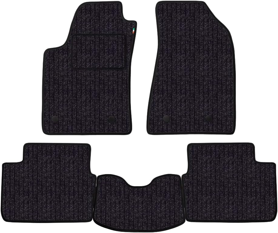 Fussmatten Set für Peugeot 207 CC Cabrio Baujahr 2007 bis 2016 aus Faserboden Made in Italy in Anthr