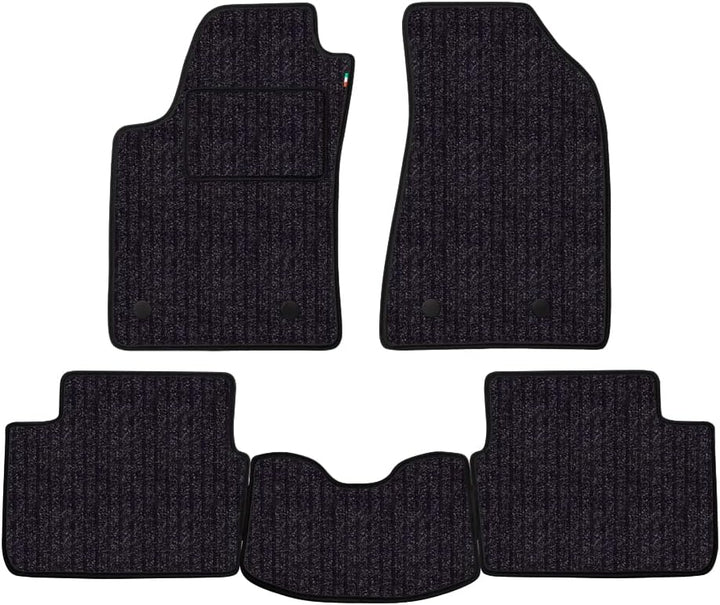 Fussmatten Set für Peugeot 207 CC Cabrio Baujahr 2007 bis 2016 aus Faserboden Made in Italy in Anthr