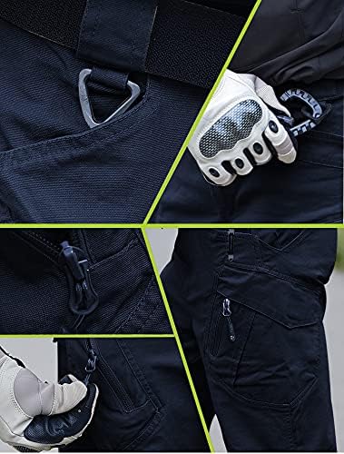 FEDTOSING Cargohose Herren Vintage Militär Tactical Hosen mit Stretch Arbeitshose Outdoor Viele Tasc