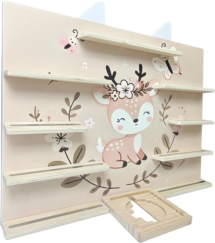 Kiddy's Welt - Hörfiguren Tonie Regal für Tonies-Wandregal kompatibel mit Toniebox- Kinderzimmer Reg