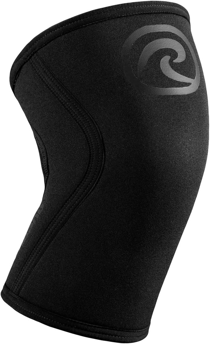 Rehband Kniebandage Kraftsport, Kniestütze für Cross Fit & schweres Training, Knee Sleeve aus 5 mm N
