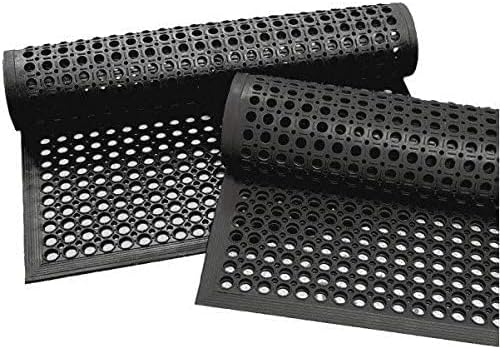 rg-vertrieb Gummimatte Ringgummimatte Wabenmatten 80x120 cm 90x150 cm mit Auffahrt Rand wählbar (45x