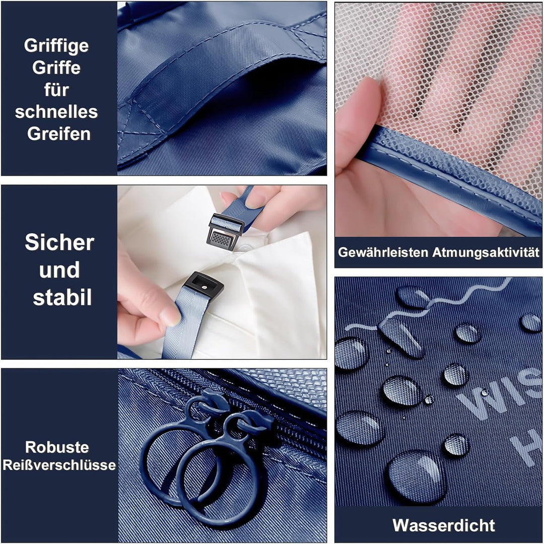 Koffer Organizer Set, 9 Pcs Packing Cubes für Reise, Packtaschen für Koffer Reise Kleidertaschen, Ve