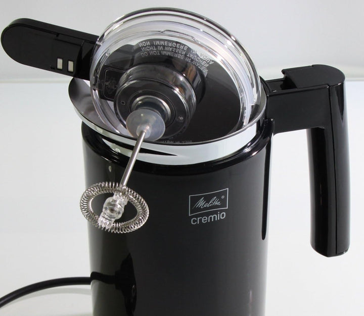 Melitta, Milchaufschäumer, Für kalte und warme Milch, Cremio, Schwarz, Schwarz