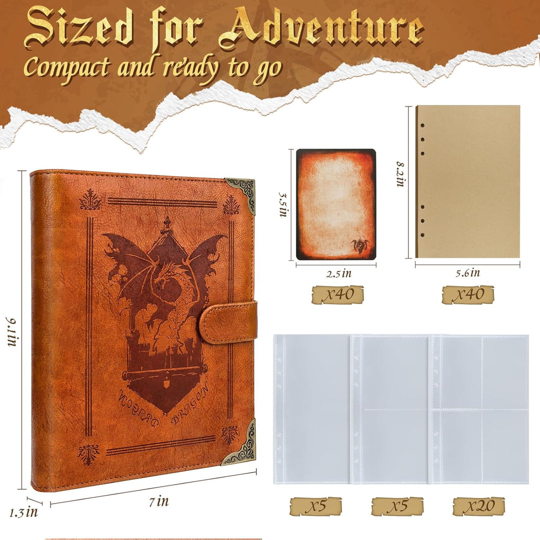 Zauberspruch-Kartenhalter für DnD/RPG, Taschen-Zauberbuch und Referenzkartenhalter, Foliant of Recol