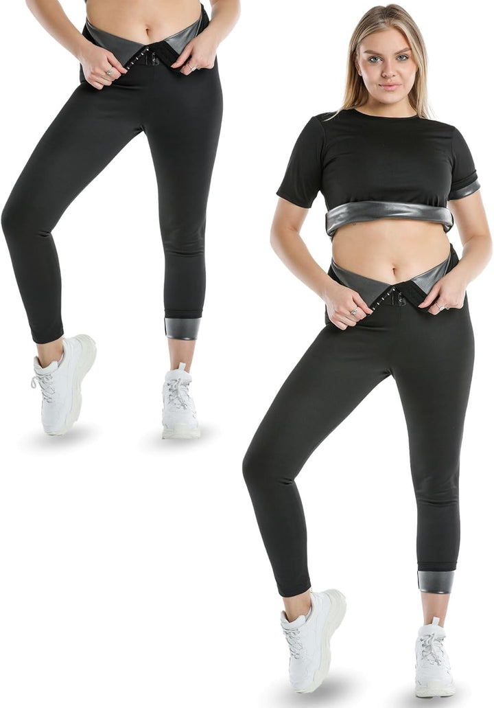 Thermo Leggings abnehmen Jogging | Taillenformer Body Shaper Figurformende Body Shaper Kompressionsl