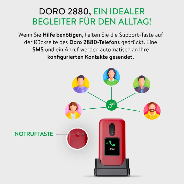 Doro 2880 SC RED/WHITE