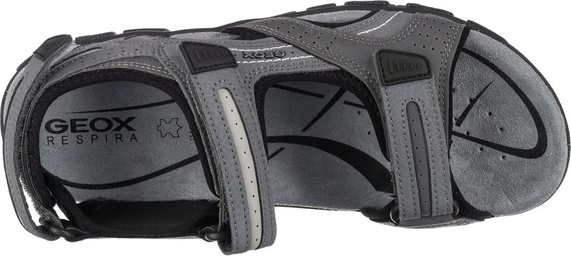 Geox Herren Uomo Sandal Strada D Sandalen, Stone Lt Grey, 46 EU
