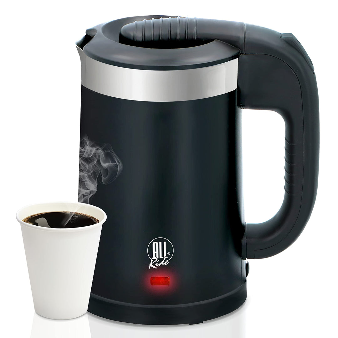 All Ride Wasserkocher - 0,5L - 24V - 300W - schwarz - Trockengehschutz - automatische Abschaltung 0,