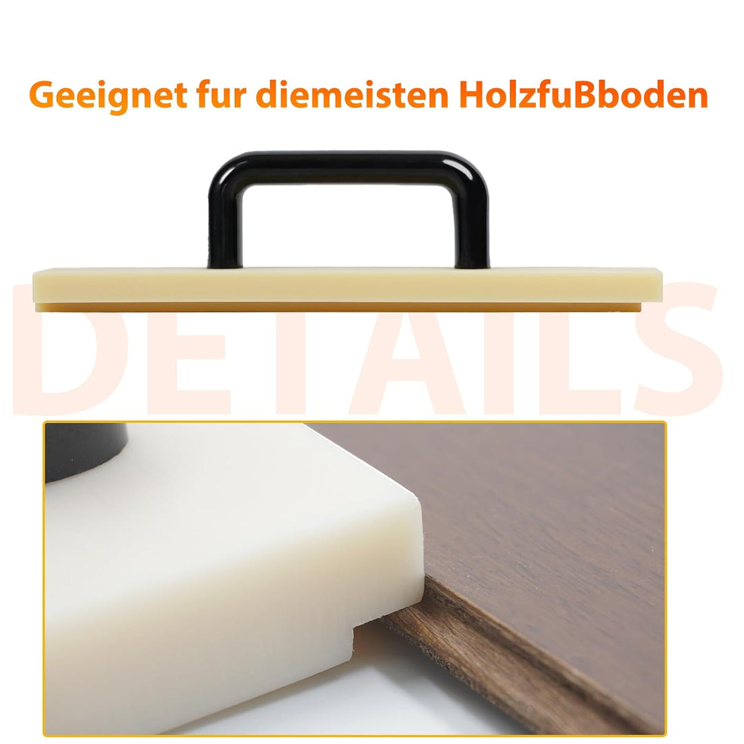 Schlagklotz Vinylboden, 300mm NYLON Schlagholz Laminat, Laminatboden Klicksystem mit Griff, Schlagkl