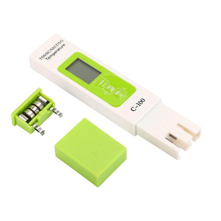 HEEPDD Pool-Salztester, Digitaler Wasserqualitätsmesser, 5-in-1, Misst den Salzgehalt, TDS, EC-Tempe