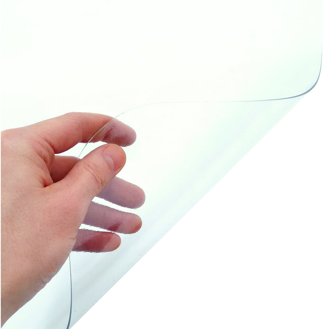 etm PVC-Bodenschutzmatte für harte Böden | mehrere Grösse Möglichkeiten | transparent, Transparent 1