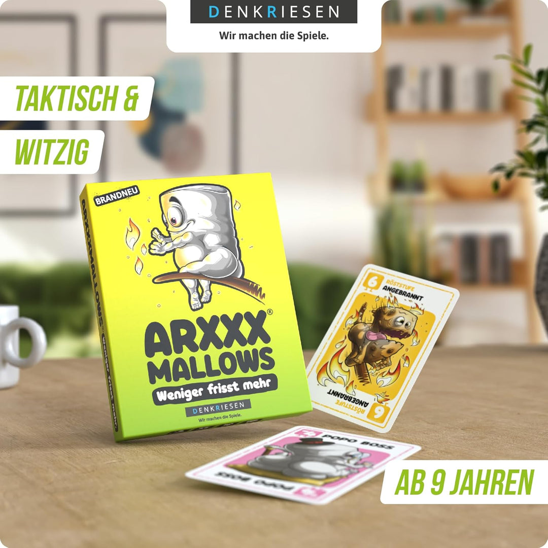 DENKRIESEN - ARS*HMALLOWS – Weniger frisst mehr. In der Premiumbox | Kartenspiel | Ab 9 Jahren | 2-6