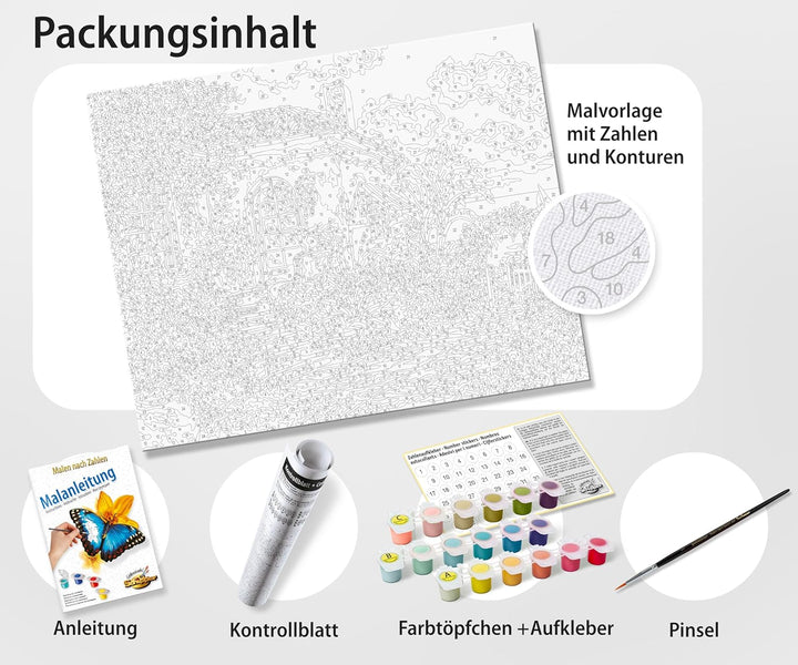 Schipper 609240923 Malen nach Zahlen – Verliebte Schwäne - Bilder malen für Erwachsene, inklusive Pi