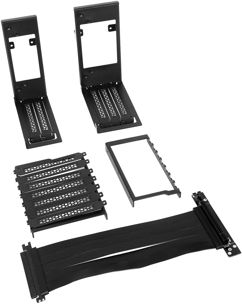 Sharkoon Elite Shark CA700, massives Design-PC-Gehäuse, ARGB, PCIe-Riser-Kabel zur vertikalen Grafik