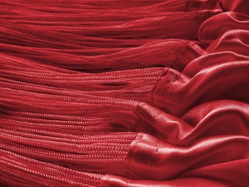 Kaikoon Fadenvorhang Fadenstore Messe B1 schwer entflammbar 150 cm x 300 cm (BxH) rot