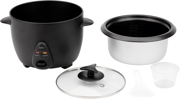 JATA JEAR2510 Elektrischer Reiskocher, Kapazität 1 l, 400 W, Funktionen: Kochen und Warmhalten, abne
