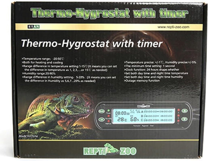 ReptiZoo Thermo-und Hygrostat mit Zeitsteuerungfunktion (THC09)