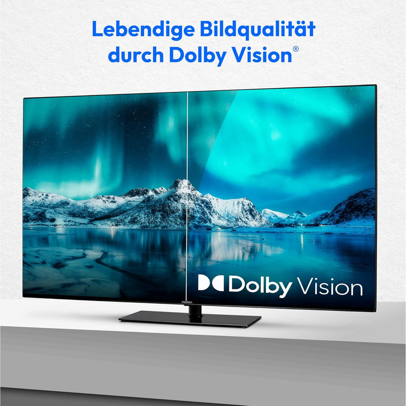 MEDION X15020 (MD 30731) 125,7 cm (50 Zoll) Fernseher (Smart TV, 4K Ultra HD, Dolby Vision HDR, Dolb