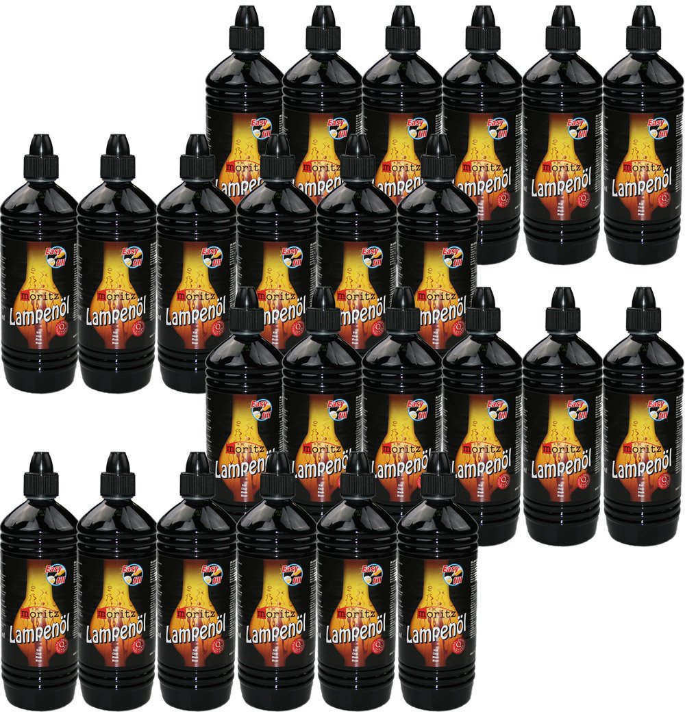 Moritz 24 Liter Lampenöl für Öllampen Bambusfackeln Gartenfackel und Wandfackeln - Wählen Sie 1/2/3/